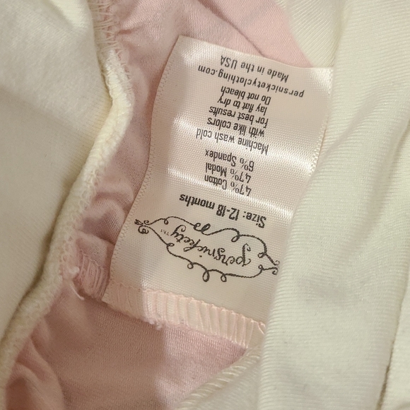 Persnickety Pretty in Pink Bell Ruffle Pants Baby Toddler size 12 - 18 mo EUC - Picture 4 of 4